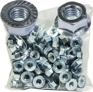 Фланцевая гайка с насечкой Baks M8, 100 шт.