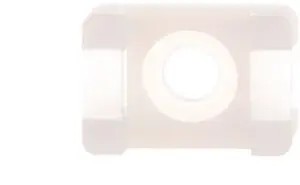 EM Group Saddle Mount for Cable Ties, White, 4.8mm Width, 100 Pieces