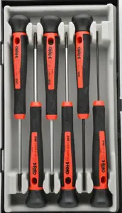 Felo Precision Screwdriver Set, Torx and Hex, 6 Pieces