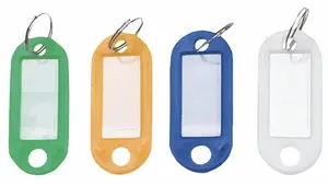 Hagi Plastic Key Tags, 12 Pieces