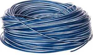 Shumee H05V-K Installation Wire 0.5 mm² Dark Blue with White Stripe 100m