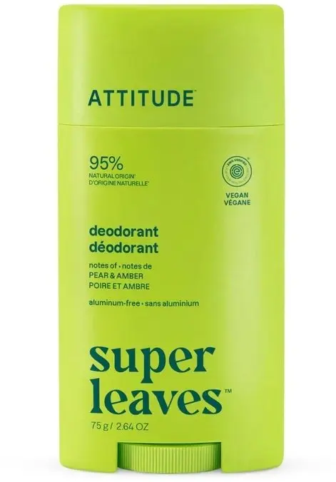 Attitude Super Leaves dezodorants zīmulī, bumbieris