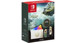 Portatīvā spēļu konsole Nintendo Switch OLED, 7 collu skārienekrāns, 64 GB, zelta krāsā