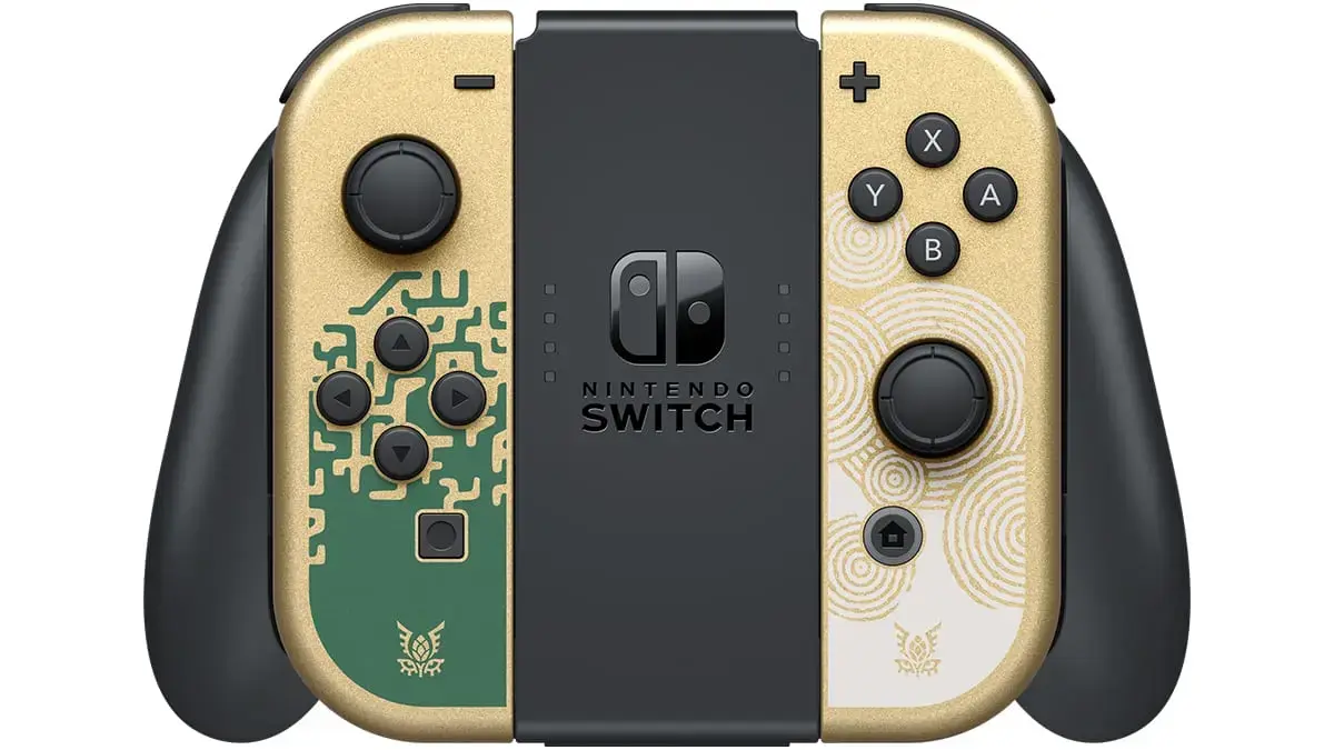 Portatīvā konsole Nintendo Switch OLED 64 GB zelta krāsā Photo 6