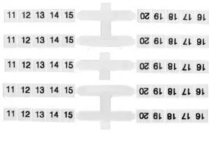 Eti-Polam EO3 Flexible Terminal Block Marker 11-20