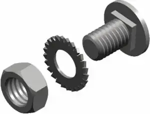 Baks SGM10X30 Mushroom Head Bolt Set 10x30mm 100 Pieces