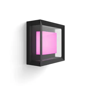Philips Hue Econic Outdoor Smart Wall Light, White and Colour Ambiance, Bluetooth and Zigbee
