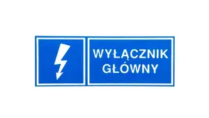 Ergom TZI 37x105S Information Sign for Main Switch