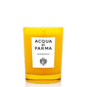 Ароматическая восковая свеча Acqua Di Parma Buongiorno 200 г в стеклянном подсвечнике