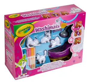Игровой набор фигурок Crayola Washimals Glam Cat