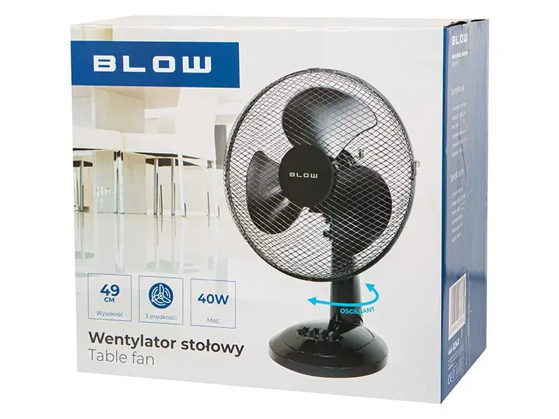 Настольный вентилятор BLOW 30 см 40 Вт Photo 2