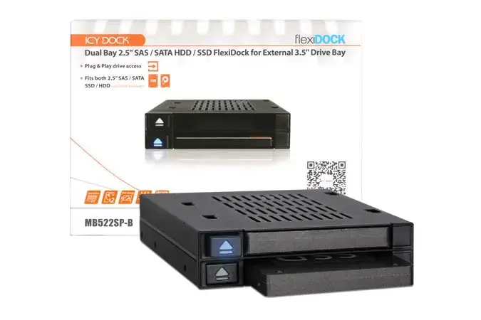 Icy Dock MB522SP-B HDD un SSD disku dokstacija Photo 11