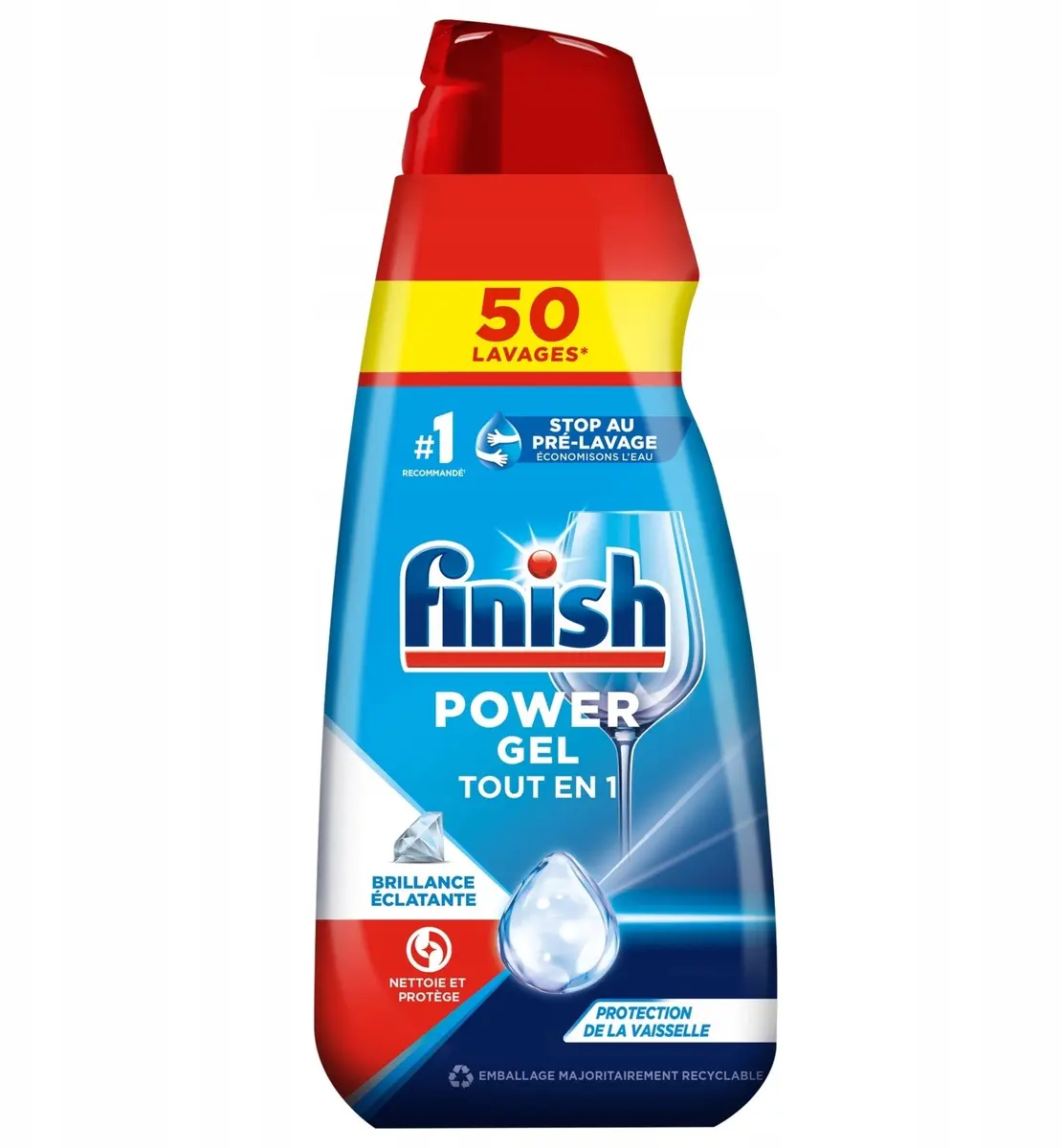 Trauku mazgāšanas līdzeklis Finish Power Gel