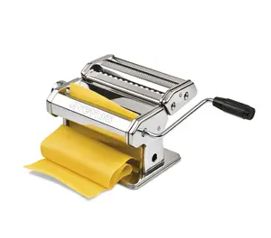 Manual pasta machine G3 Ferrari G20124 for Lasagne Spaghetti Tagliatelle made of stainless steel