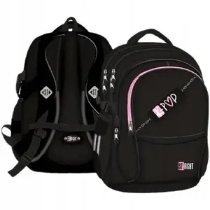 St. Majewski Stright Pink K-Pop Backpack with 1 Compartment and 5 Pockets