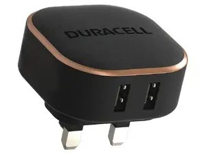 Duracell DRACUSB16-UK Dual USB Wall Charger for Smartphones and Tablets