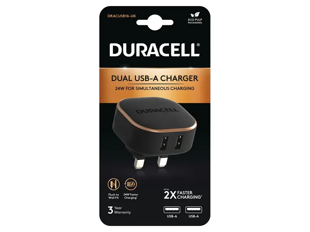 Duracell DRACUSB16-UK USB sienas lādētājs Photo 2