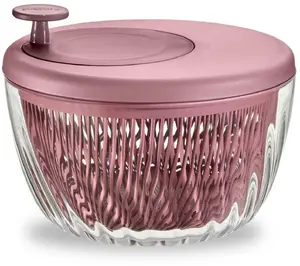 Guzzini Spin&Store Salad Spinner, Mauve Red