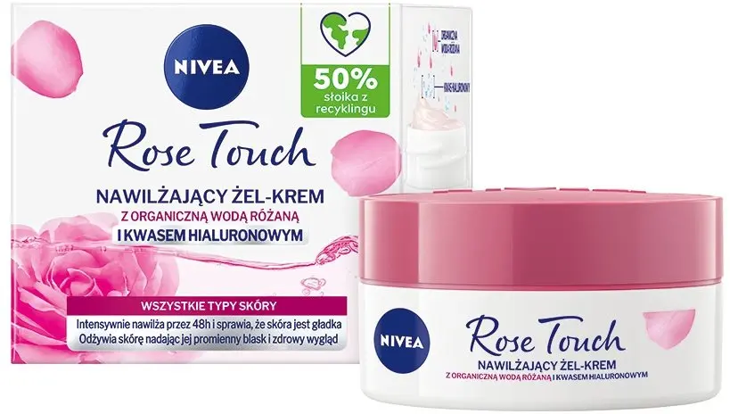 NIVEA Rose Touch mitrinošs sejas krēms