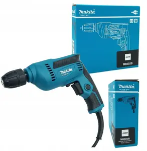 Электрическая дрель Makita M6002B 450 Вт 10 мм с быстрозажимным патроном