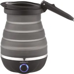 Optimum CJ 0112 Travel Kettle, 0.8 L, Silicone, Black