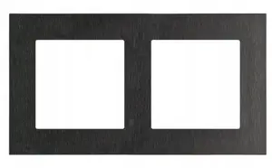 Kontakt-Simon 55 Nature Double Frame Inox Black