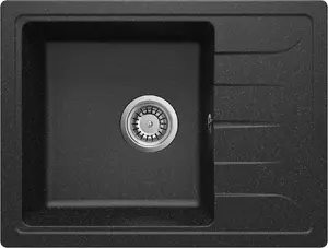 Deante ZLM 211A 1-Bowl Granite Kitchen Sink with Drainer