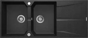Deante ZRC 2213 Granite Double Bowl Kitchen Sink with Drainer
