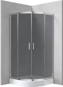 Deante KYPZ451K Semi-Circular Shower Enclosure with Shower Tray 90x90 cm