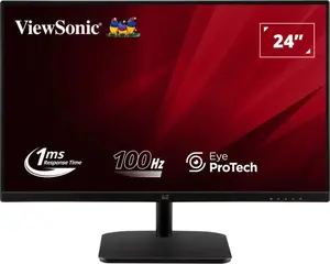 ViewSonic VA2432-MHD-3 24-inch Full HD IPS LED Monitor, 1920 x 1080, 1ms Response Time, Built-in Speakers, VESA Mountable
