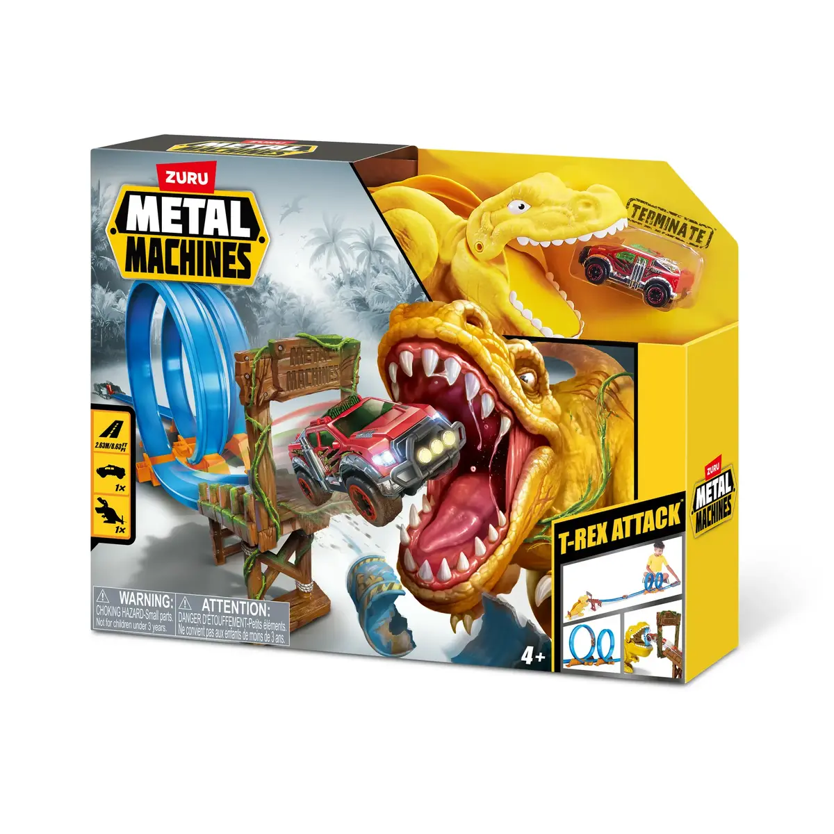 Игровой набор Mentor Metal Machines T-Rex Attack Photo 3