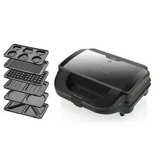 Eta Sorento Plus Sandwich Maker, 900 W, 4 Sandwiches, Black