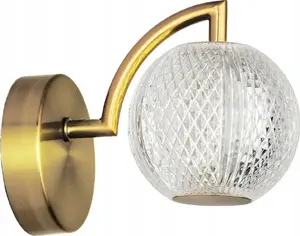 Настенный светильник Light Prestige Diamond LP-2202/1W GD, 1x5W LED, CCT 3000K/4000K/6000K, золотой/прозрачный
