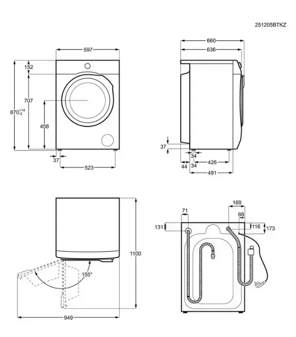 Electrolux EN9W2496BE veļas mašīna ar žāvētāju Photo 5