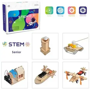 Extra Digital 5-in-1 Wooden Assembly Advanced Science Lab STEM Educational Kit