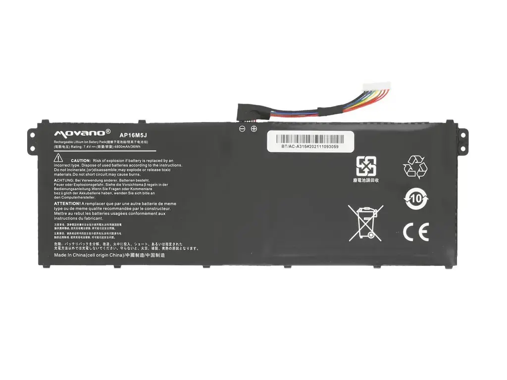 Movano AP16M5J Battery for Acer Aspire 3 A314 A315 A317 Photo 5