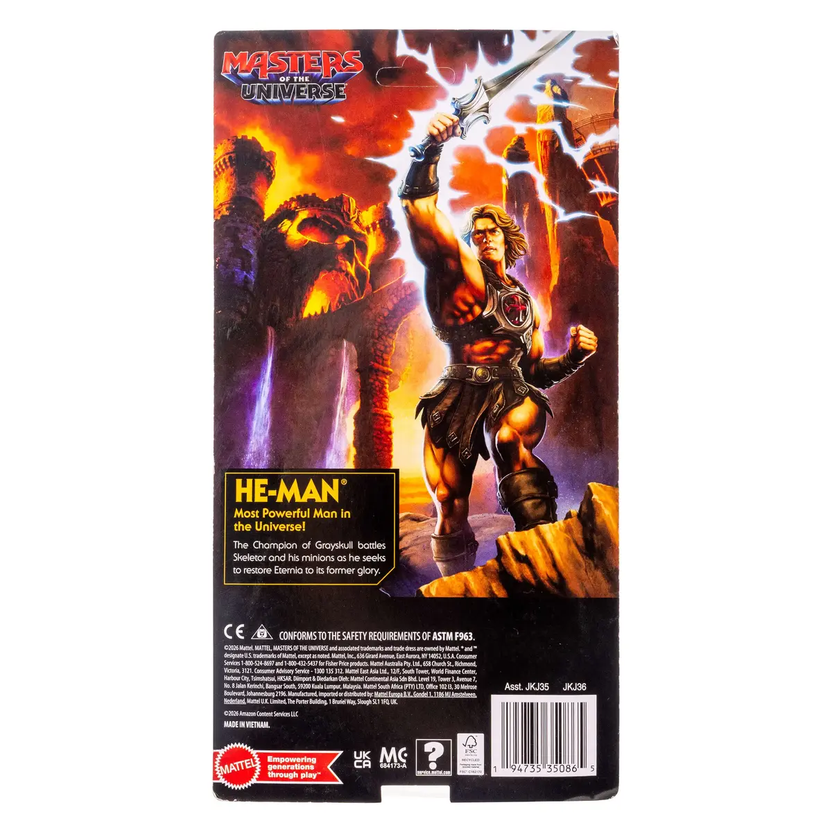 Mattel Masters of the Universe Origins He-Man 2026 figūra Photo 6