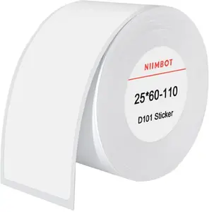 NIIMBOT Thermal Labels 25x60 mm, 110 Pieces, White