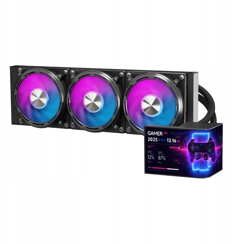 Darkflash UV360 procesora dzesētājs melns, UV360