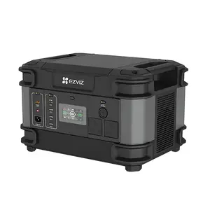 EZVIZ PS1300 pārnēsājamā uzlādes stacija, 1324Wh LiFePO4 akumulators, 1300W maiņstrāvas izeja