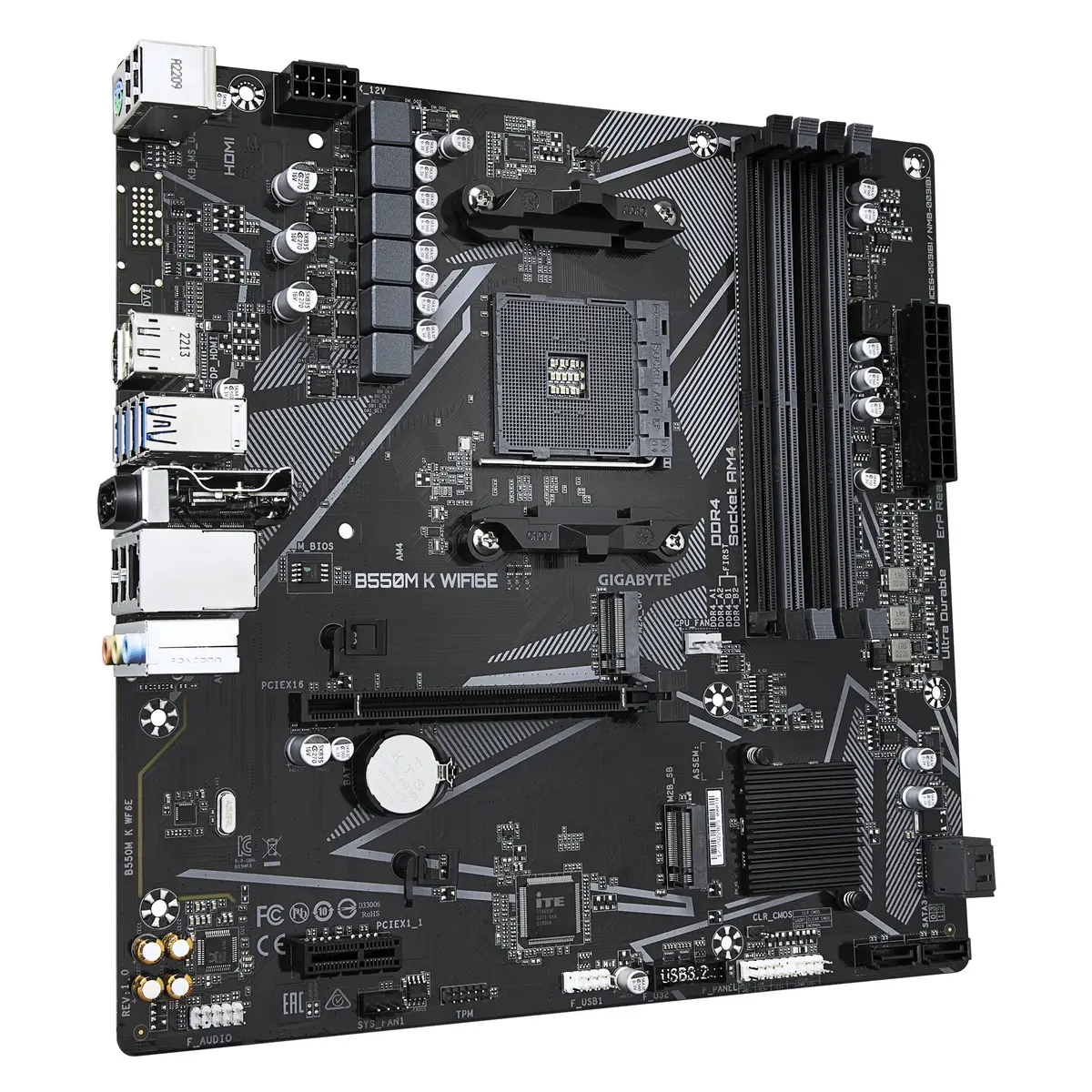 GIGABYTE B550M K WIFI6E mātesplate | Socket AM4 Photo 3