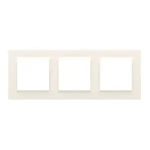 Kontakt-Simon CR3/41 Triple Frame for Electrical Outlets, White