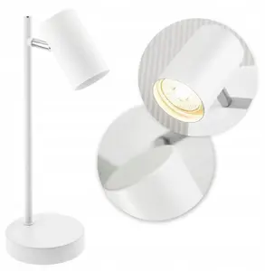 GTV VENETO Desk Lamp, IP20, 1 x GU10, max. 20W, White