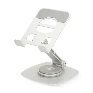 Nedis SSTND210SI Aluminium Telephone Stand, 360° Rotation, Silver