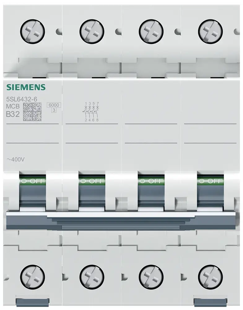 Автоматический выключатель Siemens 5SL6432-6 4P 32A Photo 2