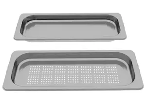 Bosch HEZ66D52 Steam Container, Stainless Steel, 2-Piece Set