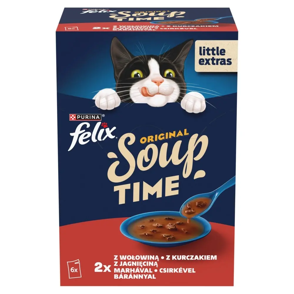 Mitrā barība kaķiem Purina Felix Soup