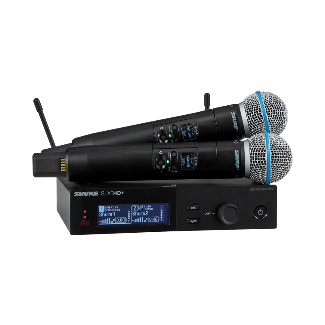 Shure SLXD24D+E/B58 bezvadu sistēma ar rokas