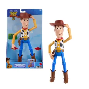 Фигурка Mattel Disney Pixar Toy Story 5 Вуди, 31 см, подвижная игрушка с функцией снятия шляпы