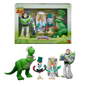 Mattel Disney and Pixar Toy Story 5 What is a Wedding? 4 Playscale Figure Pack with Accessories